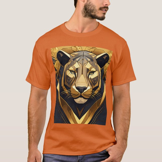 Camiseta La mirada del león (Anverso)