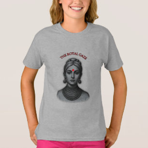 Camiseta La Mirada Real - Reina India Arte de Línea