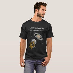 Camiseta La misión de 20 años de Cassini Huygens a Saturno
