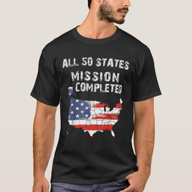 Camiseta La Misión De Los 50 Estados Concluyó Los Viajes Gr (Anverso)