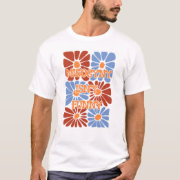 Camiseta La misoginia no es graciosa - Floral retro