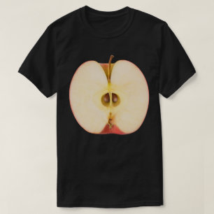 Camiseta La mitad de manzana roja