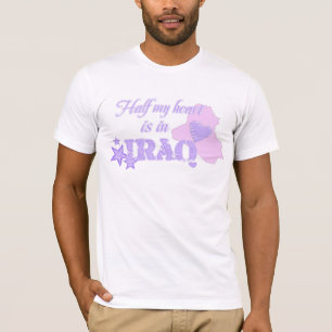 Camiseta La mitad de mi corazón está en Iraq