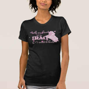 Camiseta La mitad de mi corazón está en Iraq
