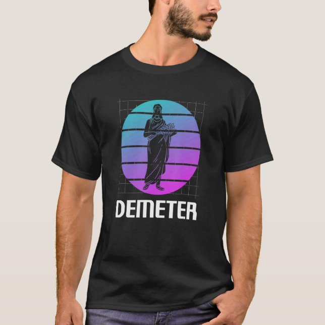 Camiseta La mitología de la vieja Grecia de los dioses retr (Anverso)