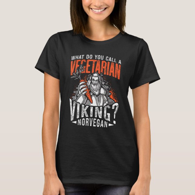 Camiseta La mitología del virus del vikino nórdico vegan pu (Anverso)