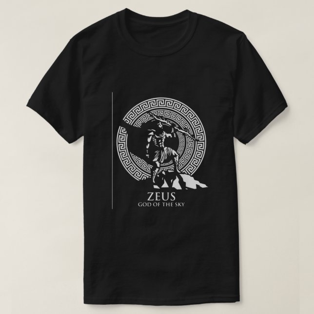 Camiseta La mitología griega de los camisas de la historia  (Diseño del anverso)
