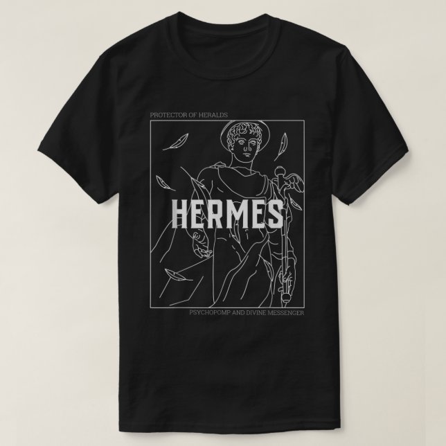 Camiseta La mitología griega Hermes Messenger de los dioses (Diseño del anverso)