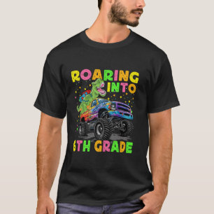 Camiseta La mochila de dinosaurios de 6º grado de vuelta a