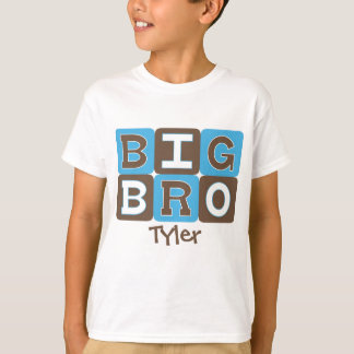 Camiseta La MOD bloquea Bro grande - azul y Brown