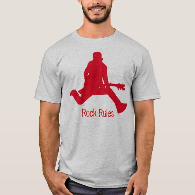 CAMISETA LA MODA DE LAS REGLAS DE LA ROCA JUNTA CON TE - (Anverso)