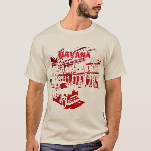 Camiseta La moda de los hombres de la calle cubana (Anverso)