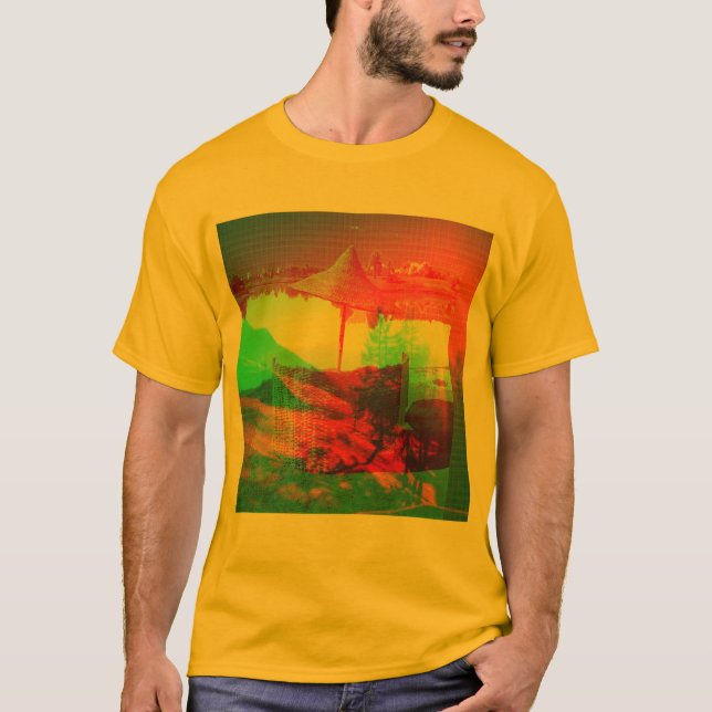 Camiseta La moda de Tamr de la alheña de los hombres (Anverso)