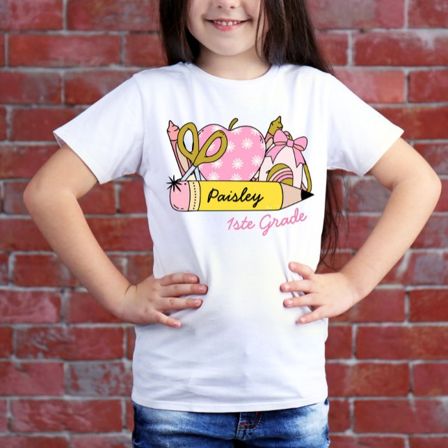 Camiseta La moda de vuelta a la escuela - Lápiz para Chicas (Subido por el creador)