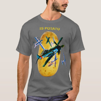 Camiseta La moda es la papa con aviones militares