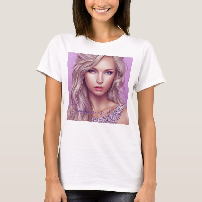 Camiseta La moda es rey (Anverso)