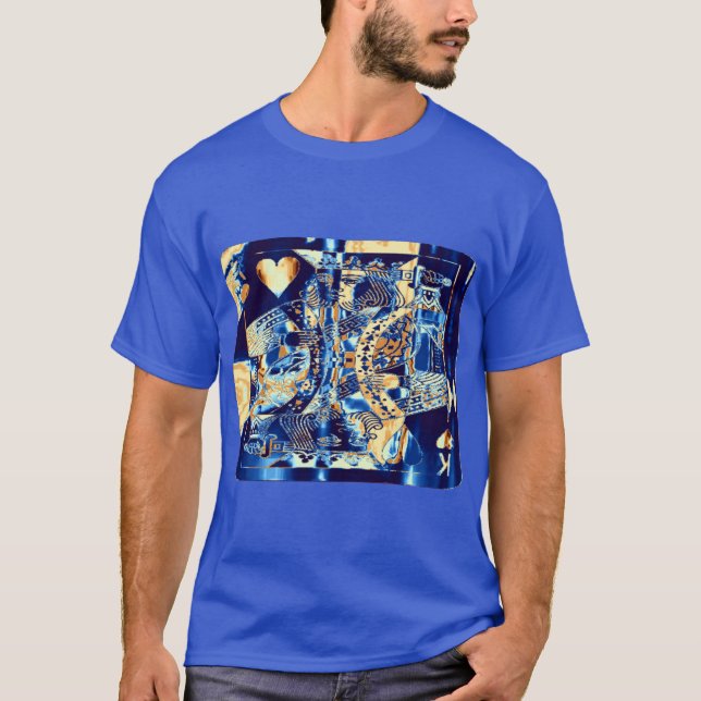 Camiseta La moda masculina del Rey del Corazón (Anverso)