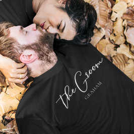 Camiseta La Moda personalizada Groom y la fiesta moderna de