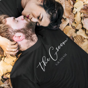 Camiseta La Moda personalizada Groom y la fiesta moderna de