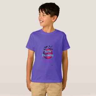 Camiseta La moderna araña de murciélago azul de la luna soñ