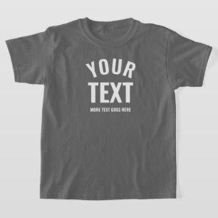 Camiseta La moderna plantilla moderna de humos grises niños