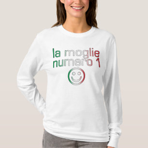Camiseta La Moglie Numero 1 - Esposa número 1 en italiano