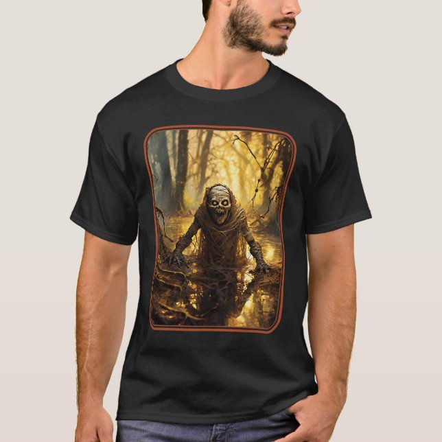 Camiseta ¡La momia pantanosa ataca! #1 (Anverso)