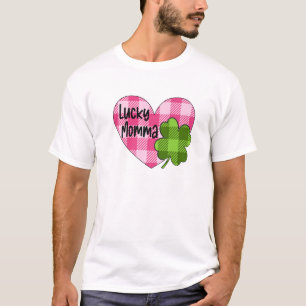 Camiseta La Momma Afortunada Planteó El Shamrock Para Las