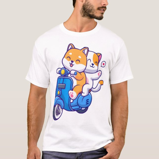 Camiseta La Monada de Pareja Shiba (Anverso)