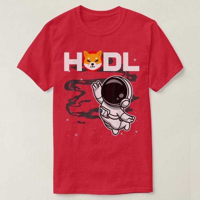 Camiseta La Moneda Shiba Inu SHIB De La Casa Astronauta Est (Diseño del anverso)