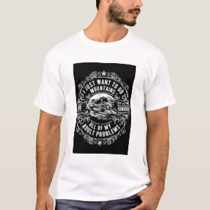 Camiseta La montaña blanca escapa de los problemas de los a