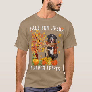 Camiseta La montaña de Bernese Cae Otoño Por Jesús Nunca Se