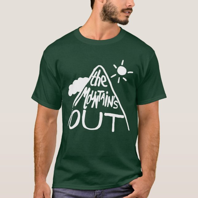 Camiseta La montaña está fuera - ¡Elige tu color! (Anverso)