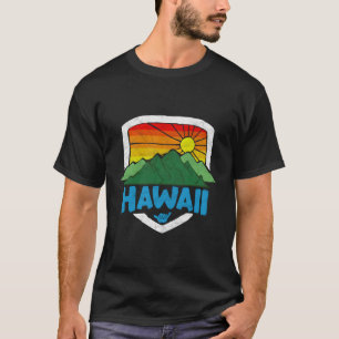 Camiseta La Montaña Hawaii Y La Playa Del Cielo Arcoiris