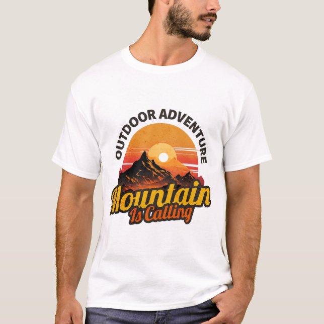 Camiseta La montaña llama (Anverso)