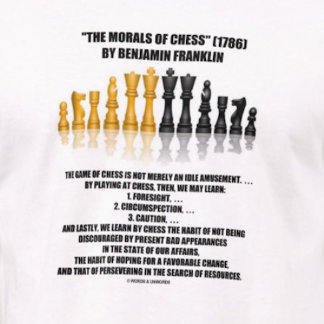 Camiseta La Moral Del Ajedrez Benjamin Franklin