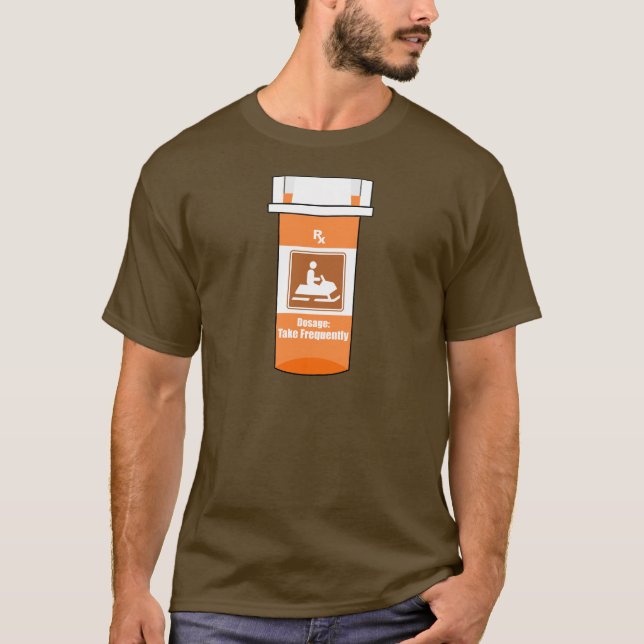 Camiseta La moto de nieve es mi droga (Anverso)
