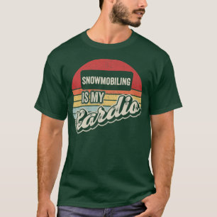 Camiseta La moto de nieve es mi moto de nieve retro cardio 