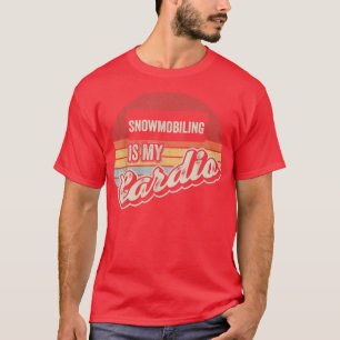 Camiseta La moto de nieve es mi moto de nieve retro cardio