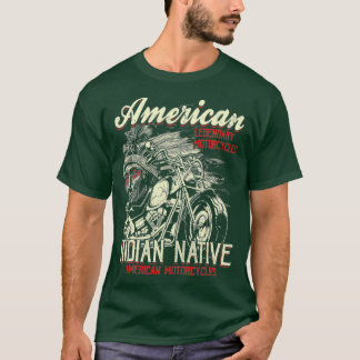Camiseta La motocicleta india vintage para un viejo motocic