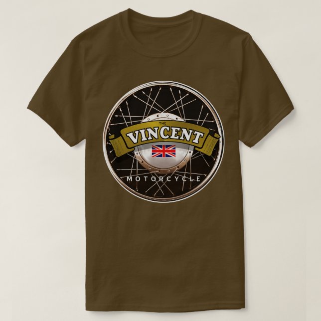 Camiseta La motocicleta Vincent (Diseño del anverso)