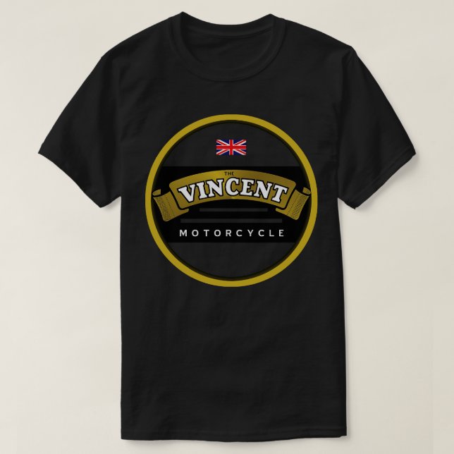 Camiseta La motocicleta Vincent Inglaterra (Diseño del anverso)