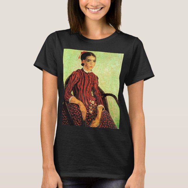 Camiseta La Mousme, sentado por Vincent van Gogh (Anverso)