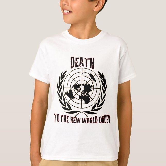 CAMISETA LA MUERTE AL NUEVO ORDEN MUNDIAL (Anverso)