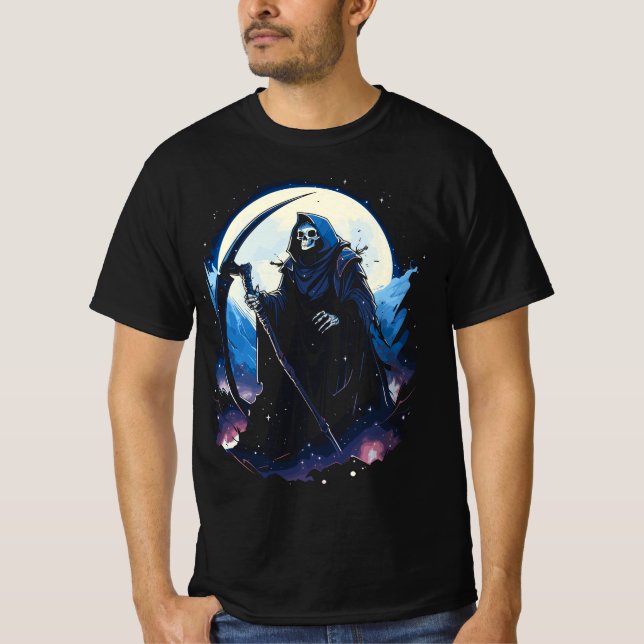Camiseta La muerte de los Paraguas Grim Reaper aguarda (Anverso)