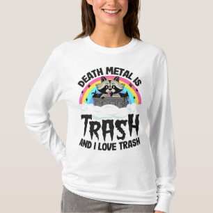 Camiseta La Muerte Metalizado Es Basura Y Me Encanta El Rac