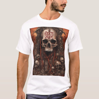 Camiseta La muerte reina eterna – Cráneo gótico oscuro