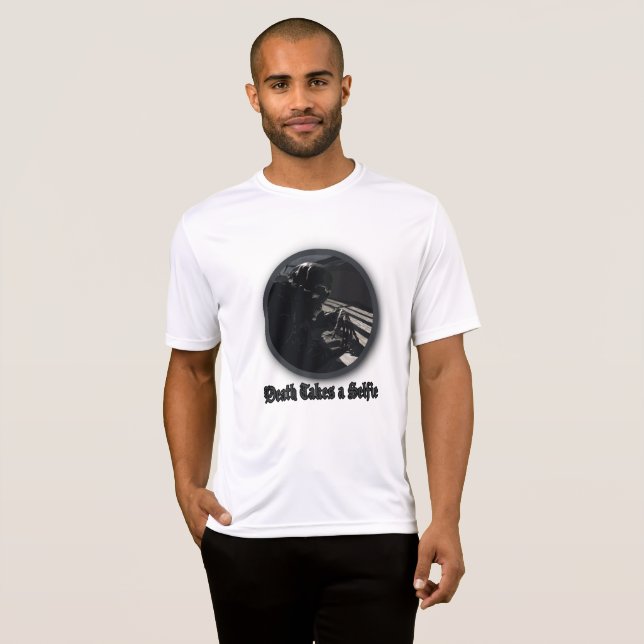 Camiseta La muerte se toma un selfie (Anverso completo)