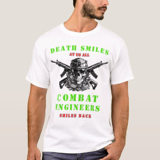 Camiseta La muerte sonríe  Ingenieros de combate cráneo Tác
