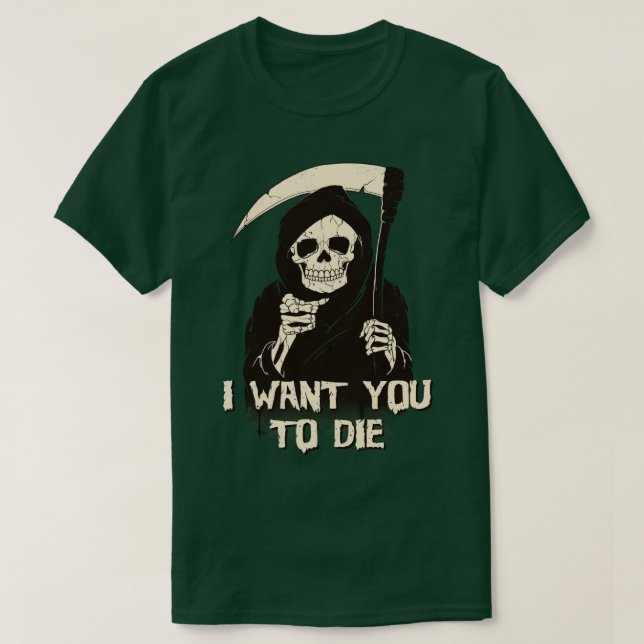Camiseta La muerte te eligió (Diseño del anverso)
